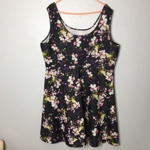 Black Torrid dress with floral detailing size 4x